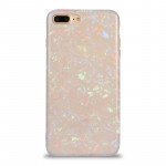 Wholesale iPhone 8 Plus / 7 Plus IMD Dream Marble Fashion Case (Rainbow White)